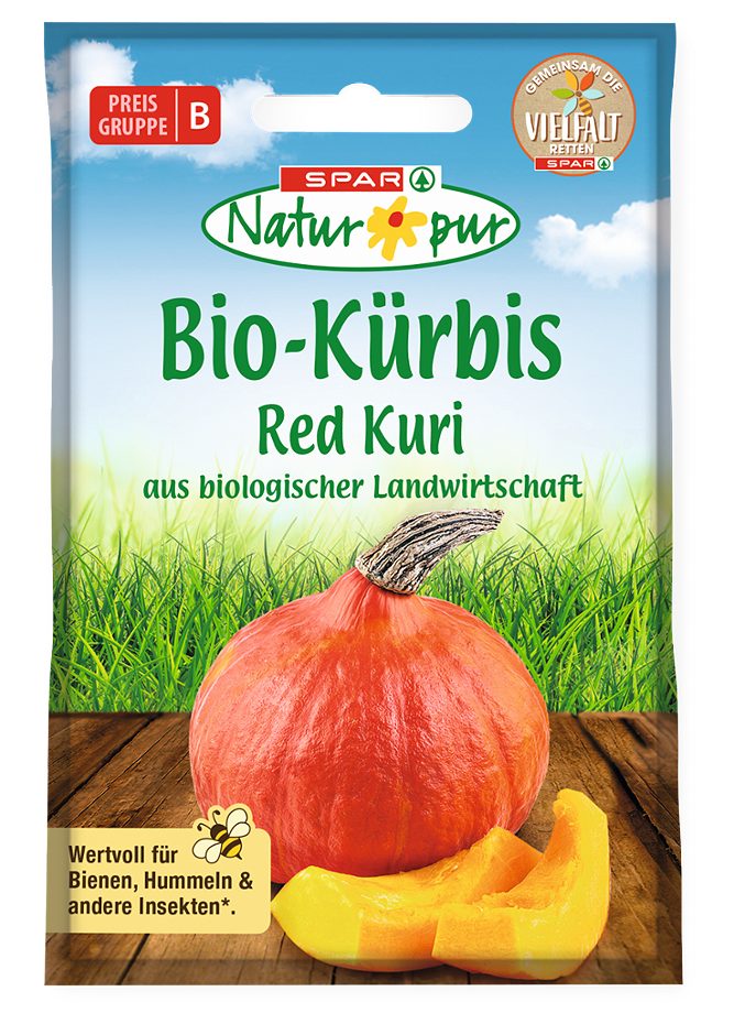 SPAR Natur*pur Saatgut Bio-Kürbis – Red Kuri