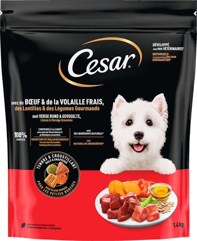 Cesar Hundetrockennahrung mit Rind und Geflügel 1,4 KG