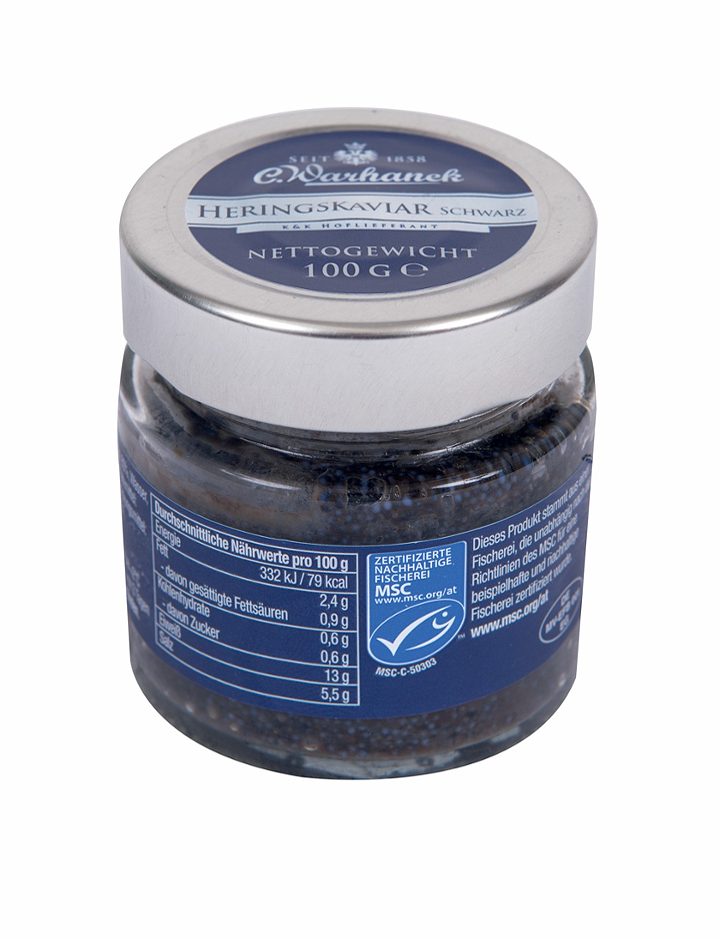Warhanek Heringskaviar schwarz 100 G