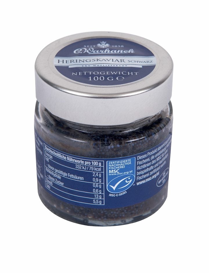 Warhanek Heringskaviar schwarz 100 G