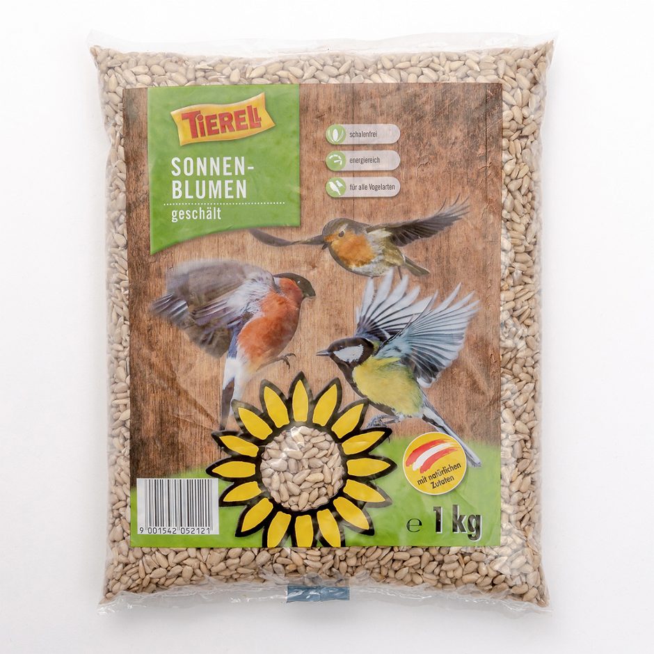 Tierell Wintervogelfutter Sonnenblumenkerne geschält 1 KG