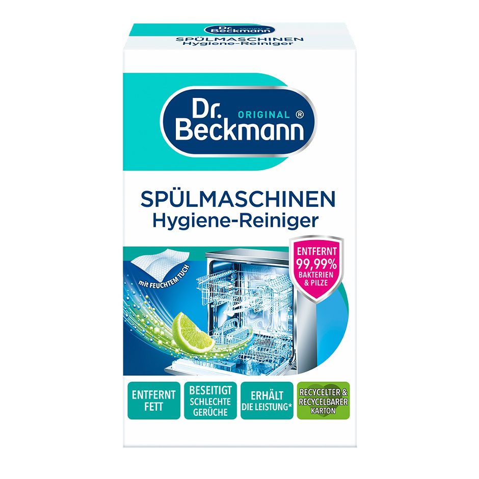 Dr. Beckmann Spülmaschinen Hygiene-Reiniger 75g + 1 Feuchttuch