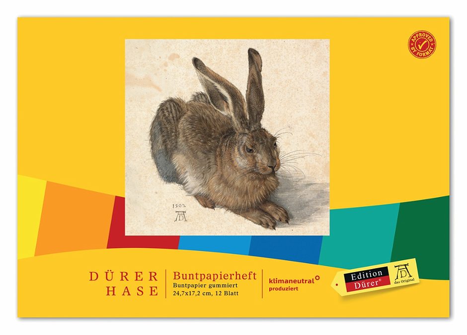 Format Buntpapierheft gummiert gummiert 12 Blatt
