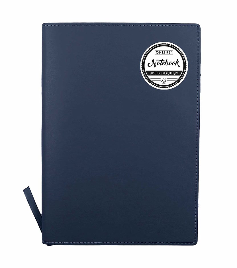 Online Notizbuch A5 Blue Soft Cover