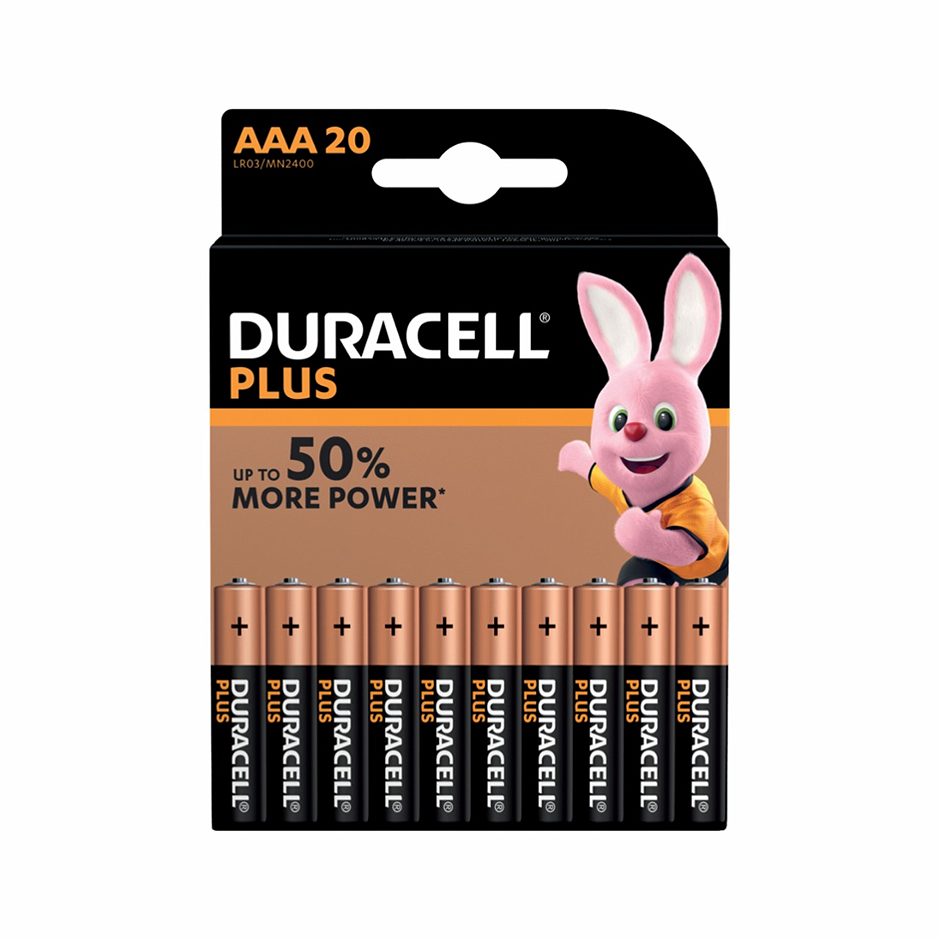 Duracell Plus Power Batterien Plus LR03 20 Stück