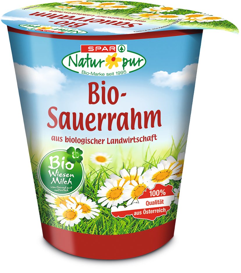 SPAR Natur*pur Bio-Sauerrahm aus Wiesenmilch 250 G
