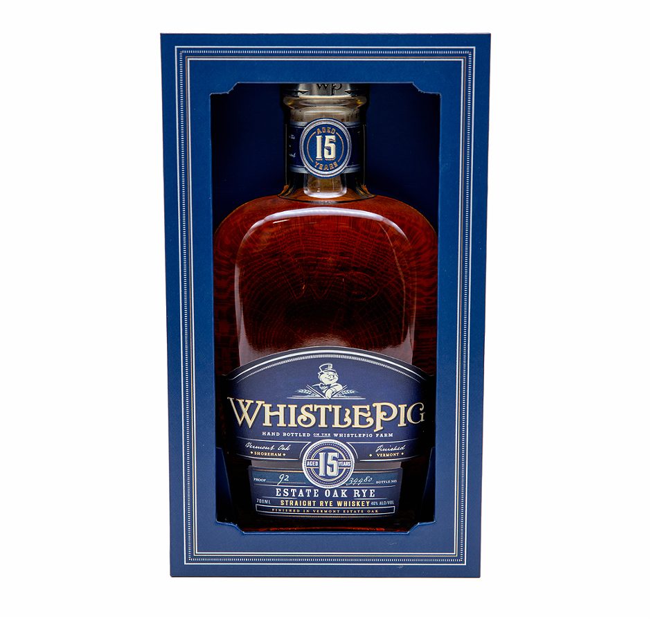 WhistlePig Estate Oak Rye Straight Rye Whiskey 15 YO 0,7 L