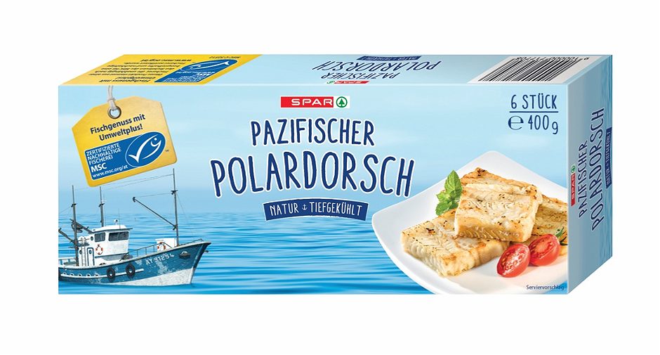 SPAR Pazifischer Polardorsch natur, tiefgekühlt 6 Stück 400 G