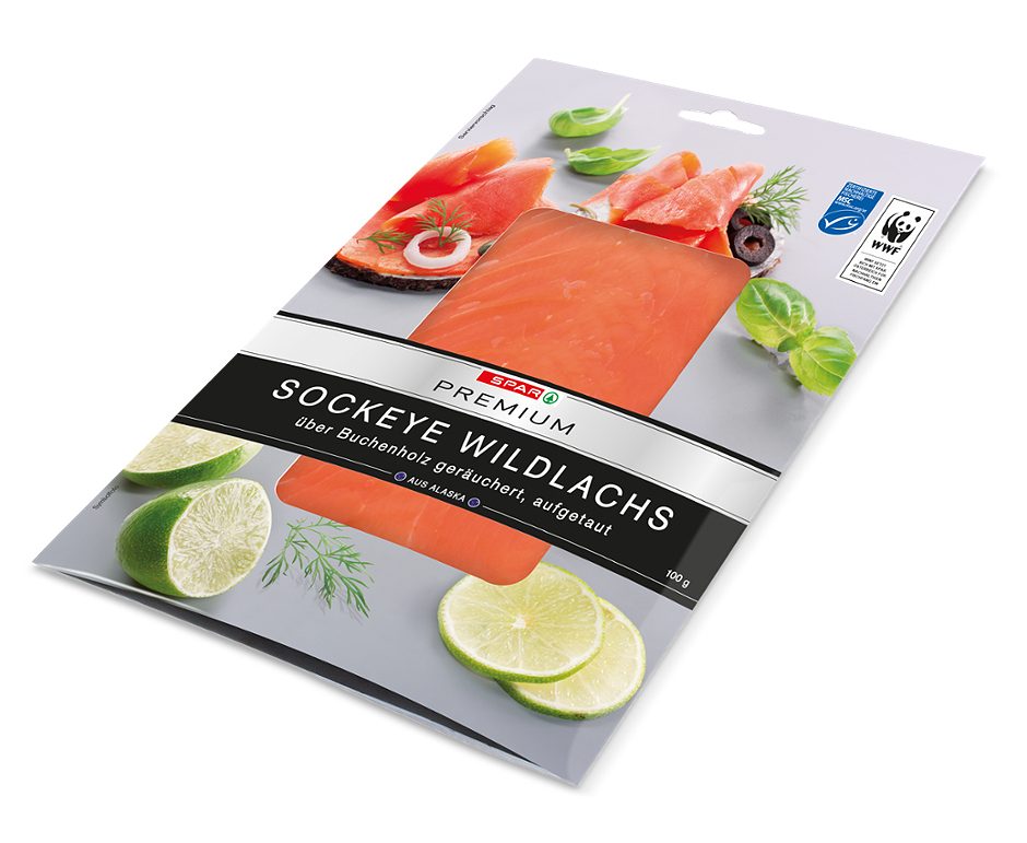 SPAR PREMIUM MSC Sockeye Wildlachs 100 G