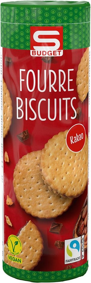 S-BUDGET Fourré Biscuits Kakao 500 G