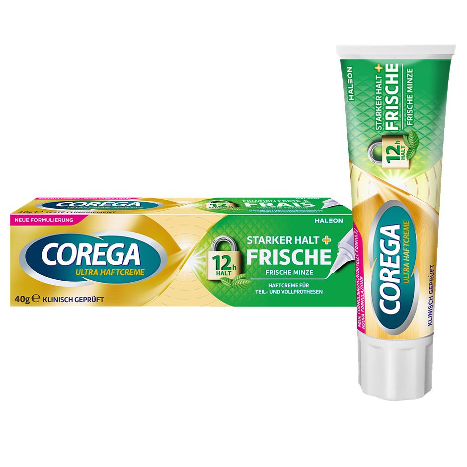 Corega Ultra-Haftcreme Starker Halt + Frische 40g
