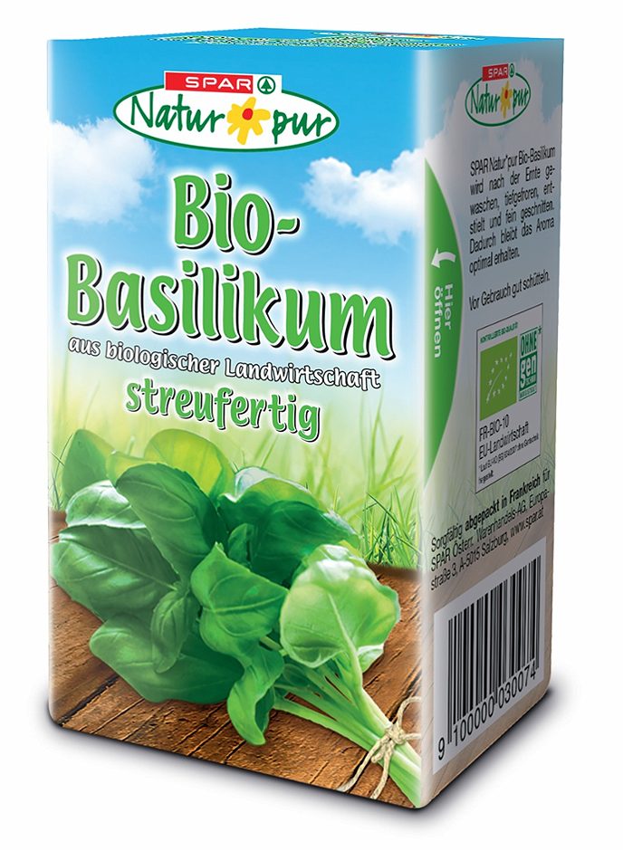 SPAR Natur*pur Bio-Basilikum streufertig 40 G