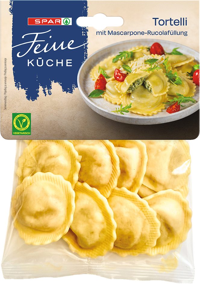 SPAR Feine Küche Tortelli mit Mascarpone-Rucolafüllung 300 G