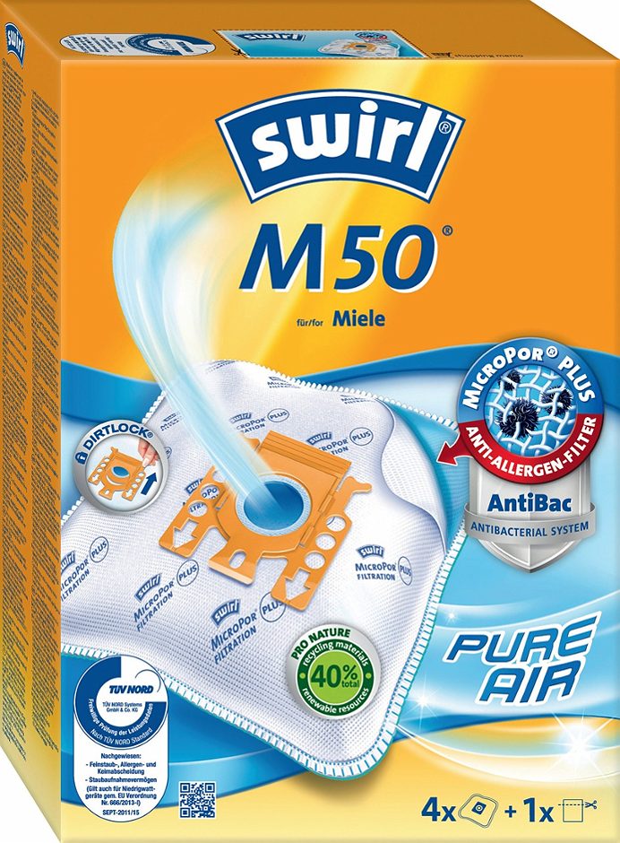 Swirl Staubsaugerbeutel M50 4 Stück