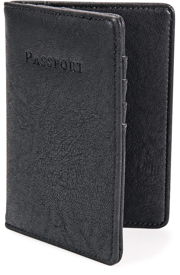 NEW YORK Reisepass Etui schwarz