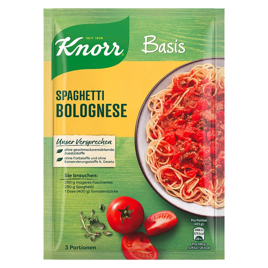 Knorr Basis Spaghetti Bolognese