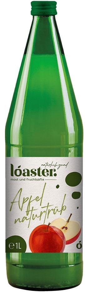 Loaster Fruchtsaft Apfel Naturtrüb 1 L MEHRWEG