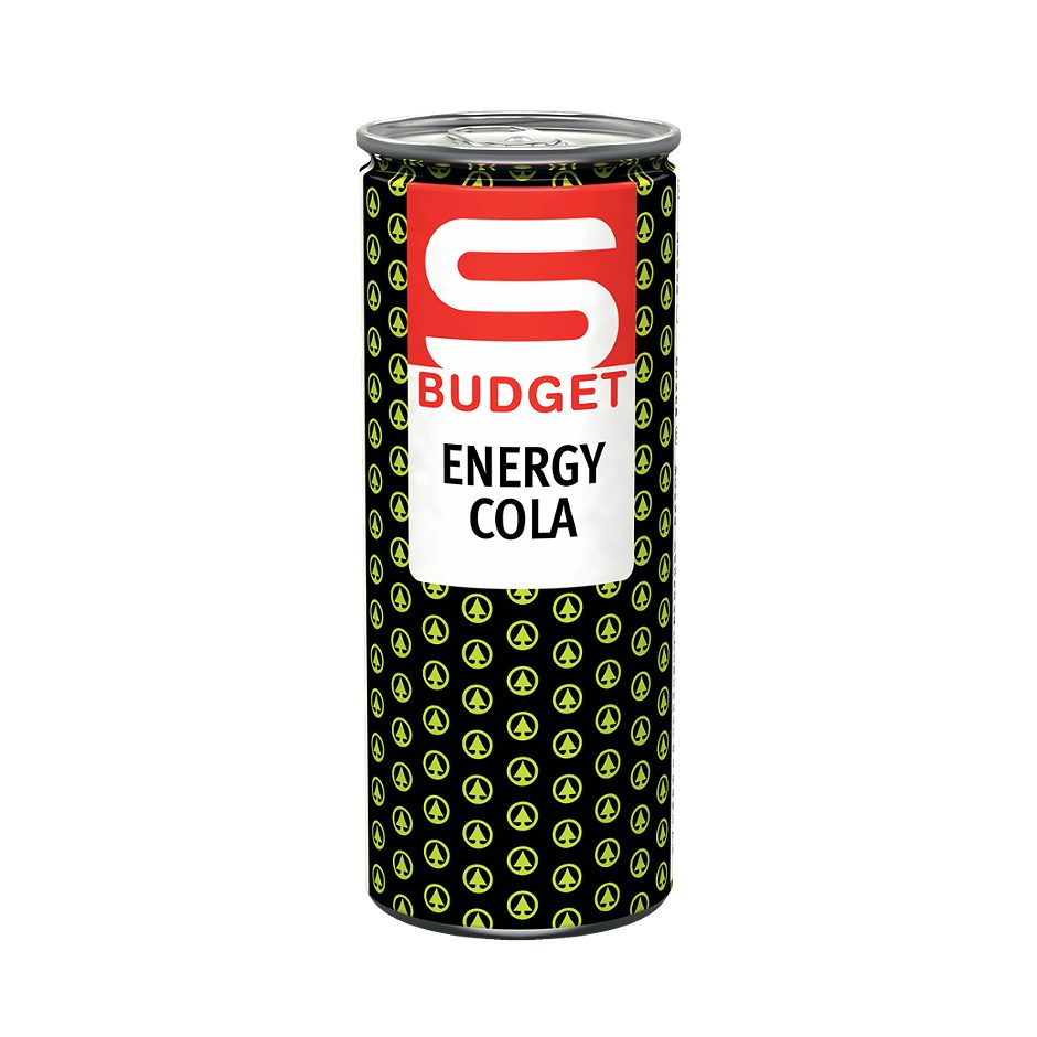 S-BUDGET Energy Cola 250 ML EINWEG mit Pfand