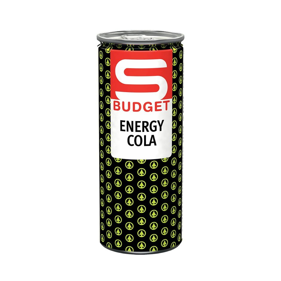 S-BUDGET Energy Cola 250 ML EINWEG mit Pfand