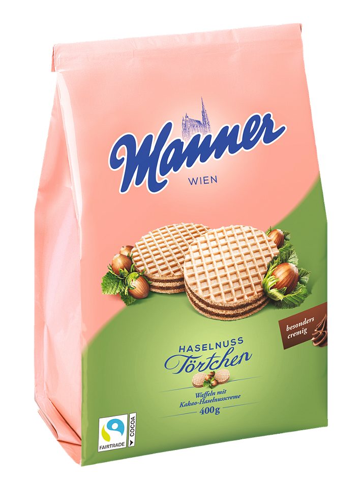 Manner Törtchen Haselnuss 400 G