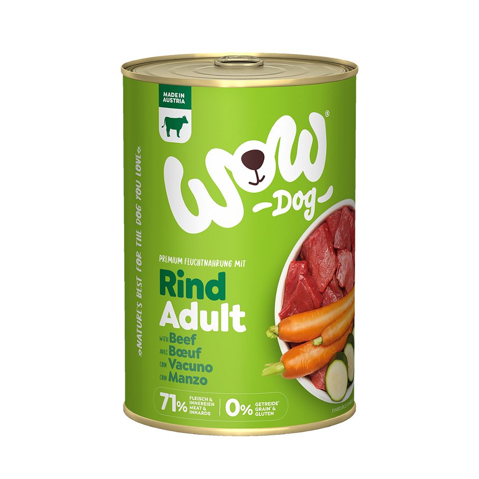 Wow Hundenahrung Rind 400 G