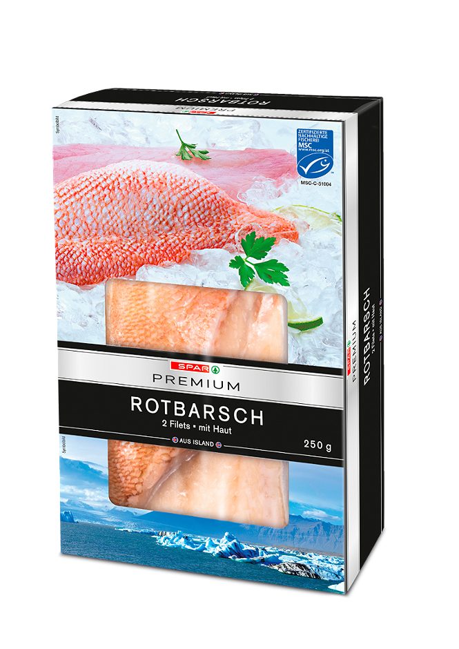SPAR PREMIUM Rotbarsch 2 Filets 250 G