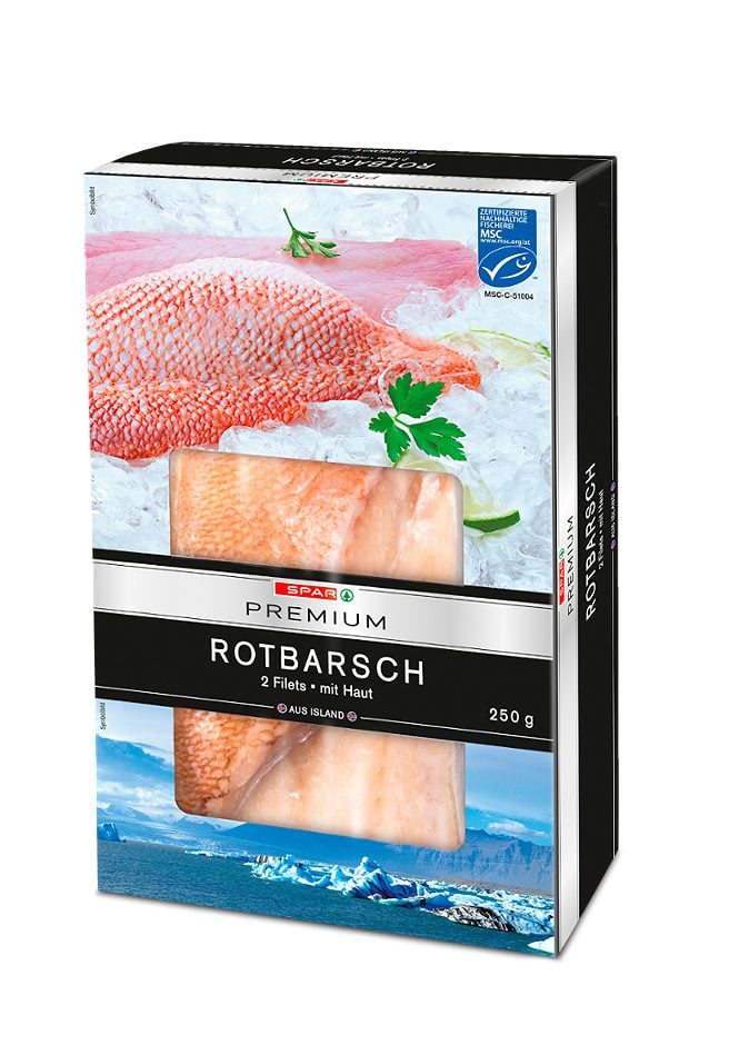 SPAR PREMIUM Rotbarsch 2 Filets 250 G