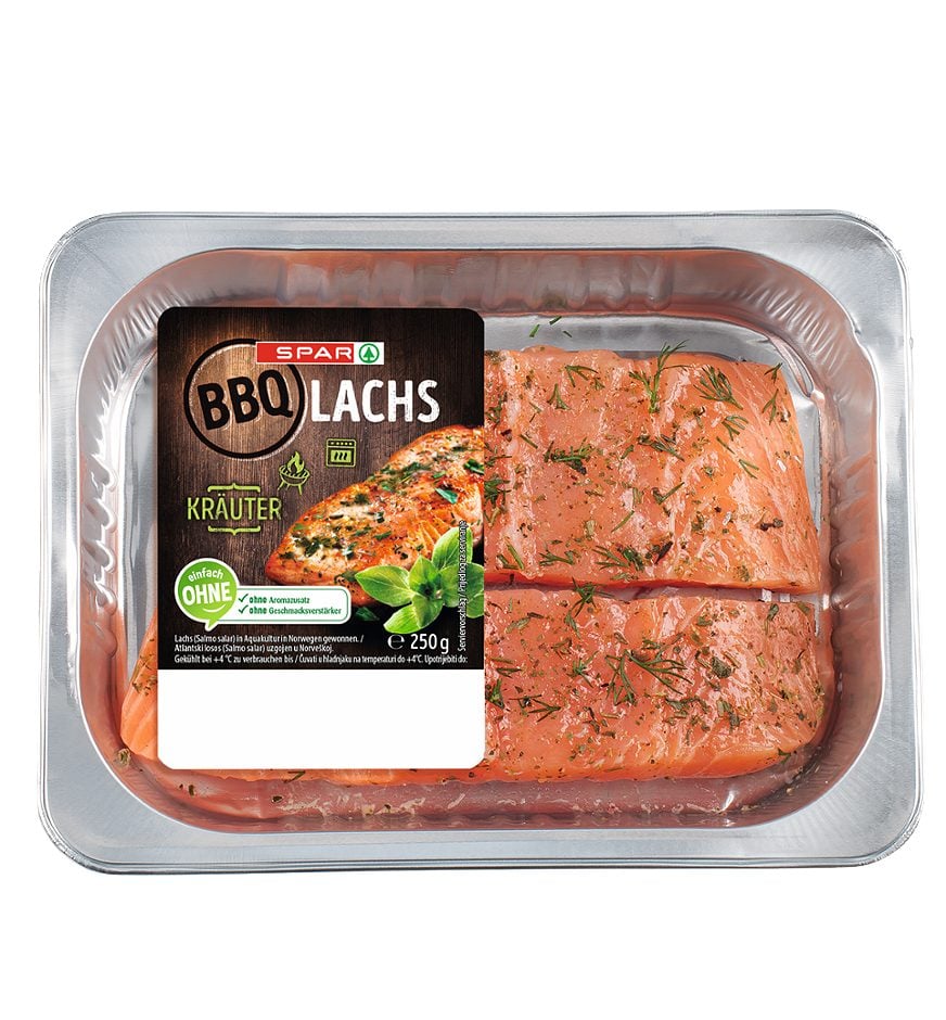 SPAR BBQ Lachs Kräuter 250 G