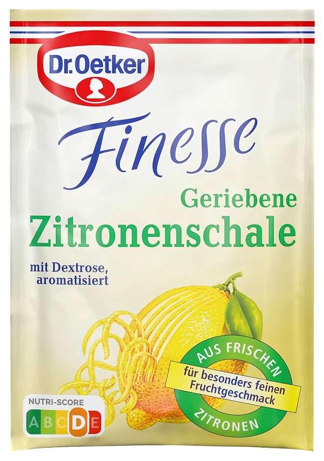 Dr. Oetker Finesse Geriebene Zitronenschale 3x6g 18 G