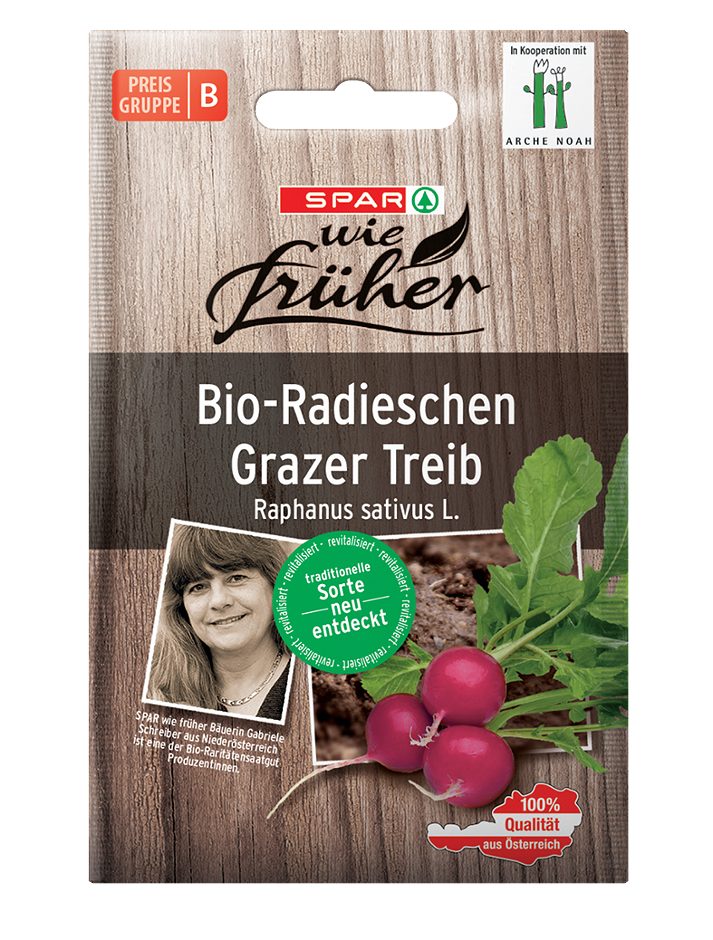 SPAR wie früher Saatgut Bio-Radieschen Grazer Treib