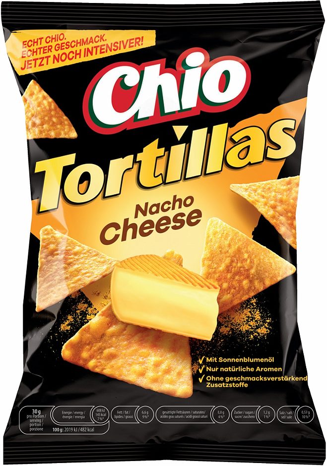 Chio Tortillas Nacho Cheese 110 G