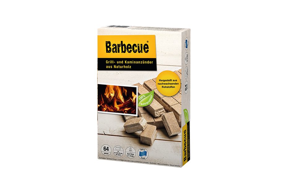 Barbecue Grill- und Kaminanzünder 64 Stück