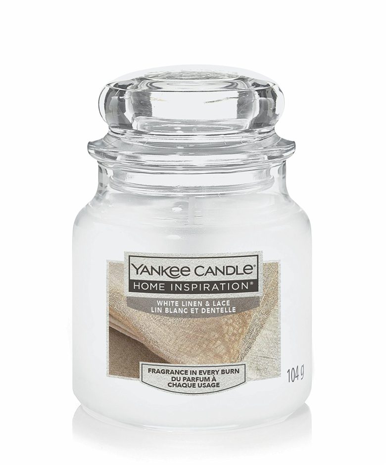 Yankee Candle Home Inspirations Duftglas White Linen Small