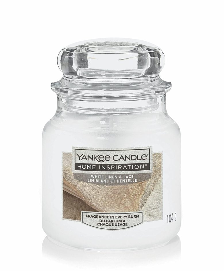 Yankee Candle Home Inspirations Duftglas White Linen Small