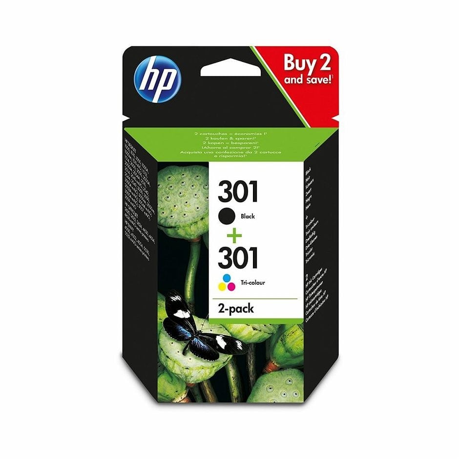 HP Druckerpatrone 301/ 301 Multipack Schwarz & Farbe