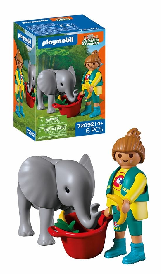 Playmobil Zoo: Elefantenbaby u Pflegerin 72092