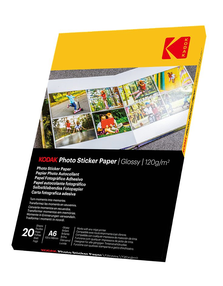 Kodak Sticker Fotopapier 6x4 20 Blatt