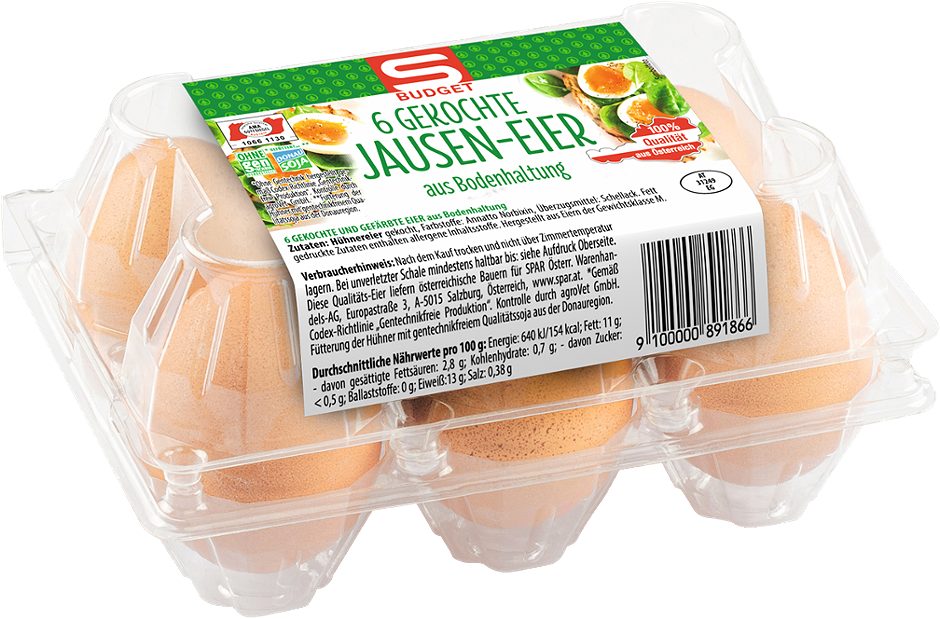 S-BUDGET Jauseneier 6 STK