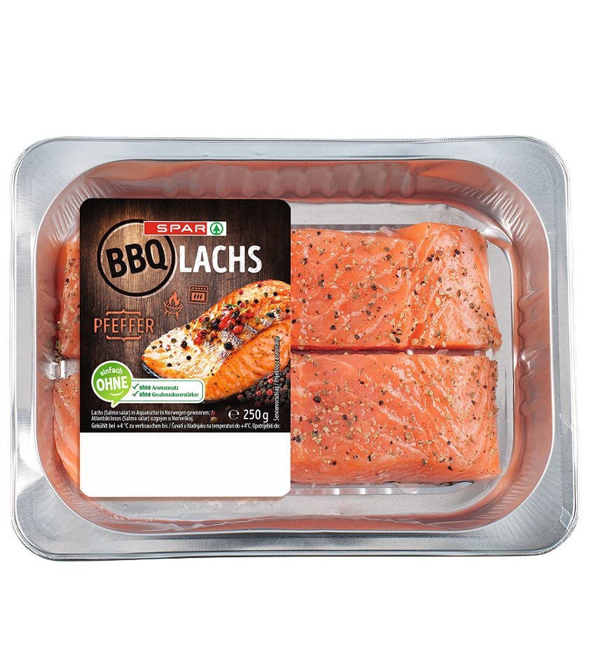 SPAR BBQ Lachs Pfeffer 250 G