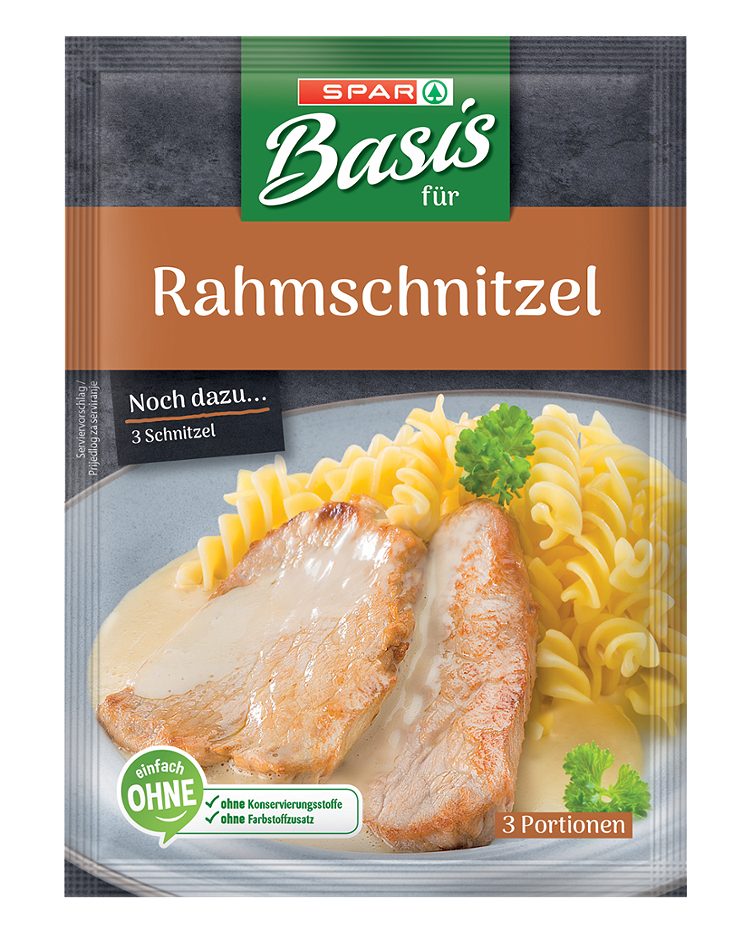 SPAR Basis für Rahmschnitzel 3 Portionen