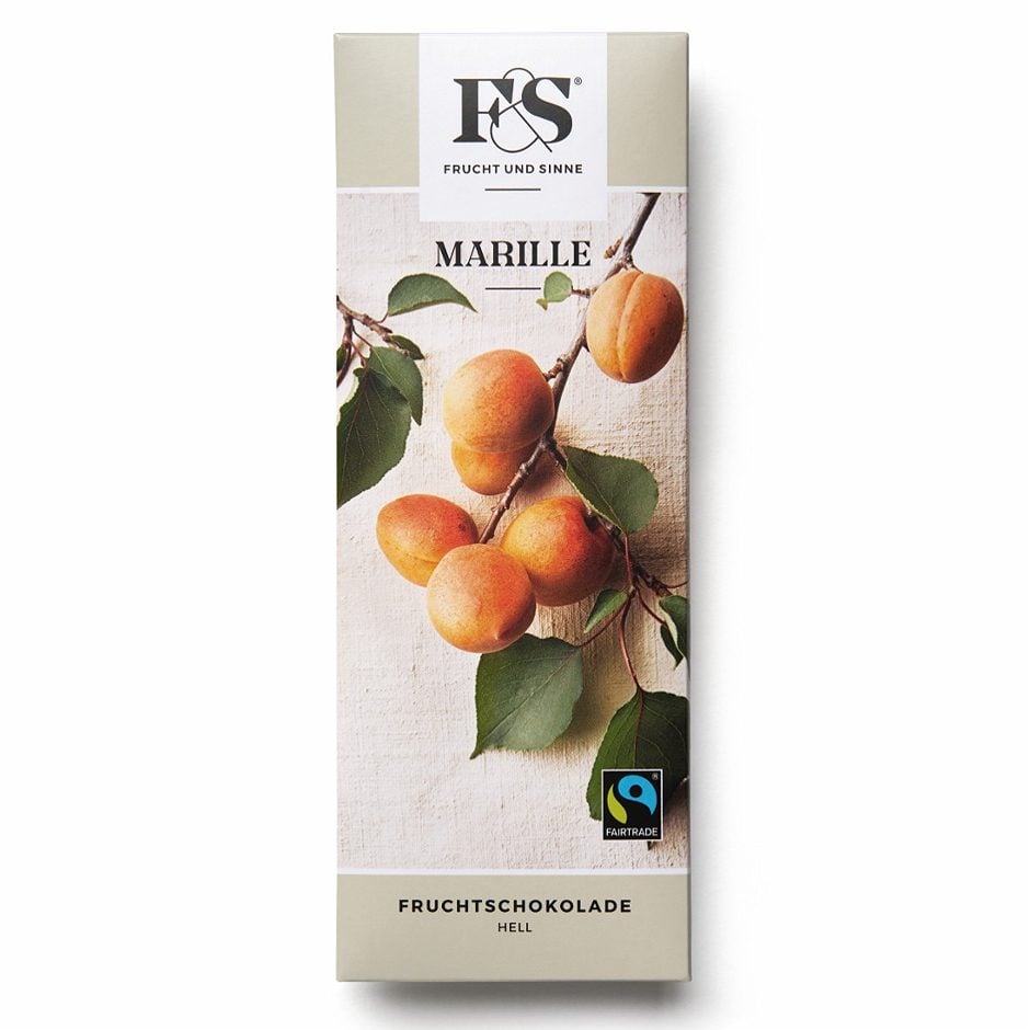 Frucht & Sinne Fruchtschoklade Helle Marille 50 G
