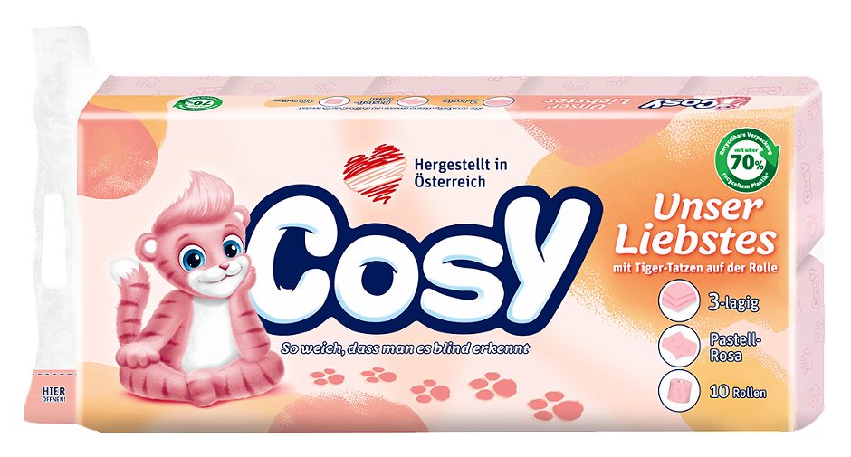 Cosy Toilettenpapier Rosa 10 Rollen