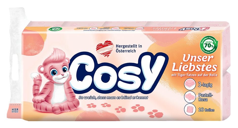 Cosy Toilettenpapier Rosa 10 Rollen