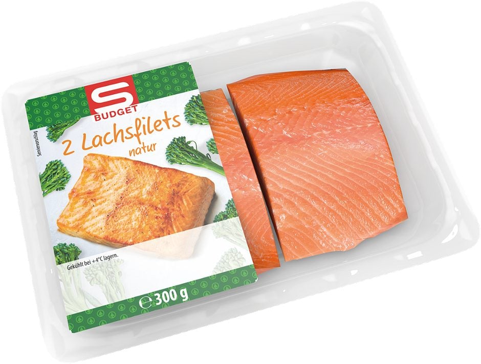 S-BUDGET Lachsfilet natur 300 G