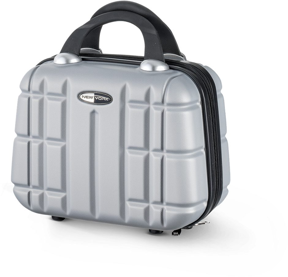 NEW YORK Hartschalen Beauty Case Grau S