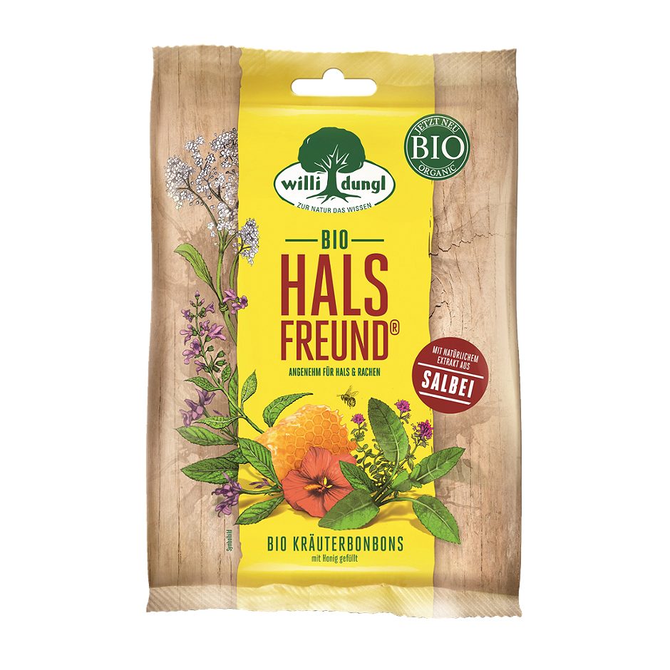 Willi Dungl BIO Bonbons Halsfreund 65 G