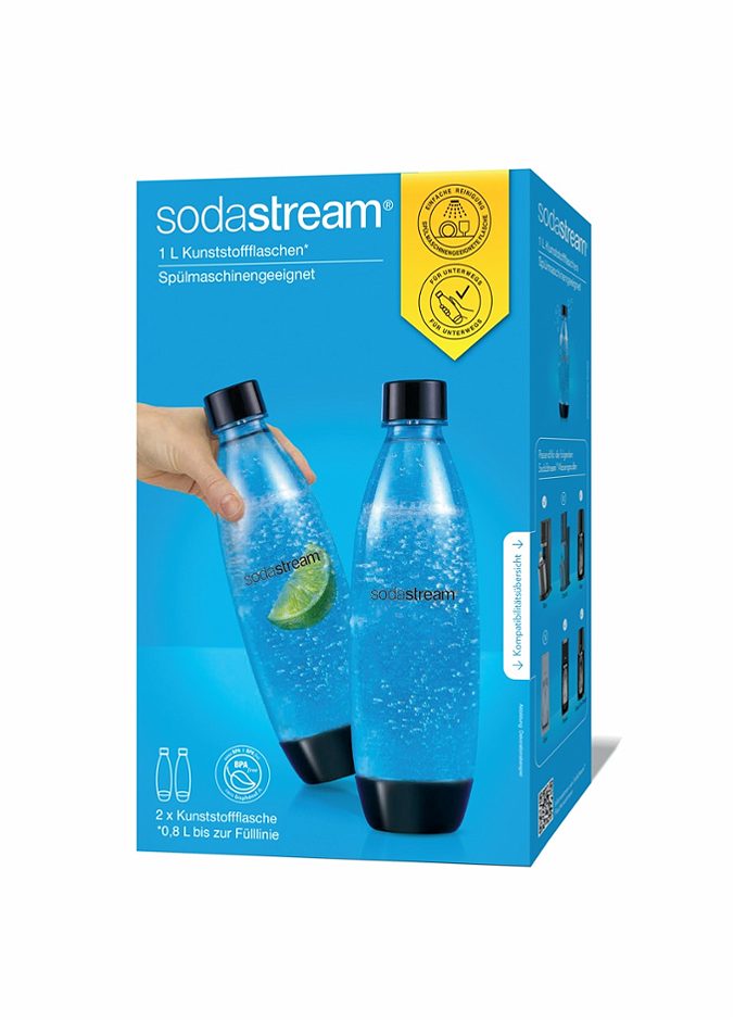 Sodastream Kunststoffflasche 1L 2 Stück