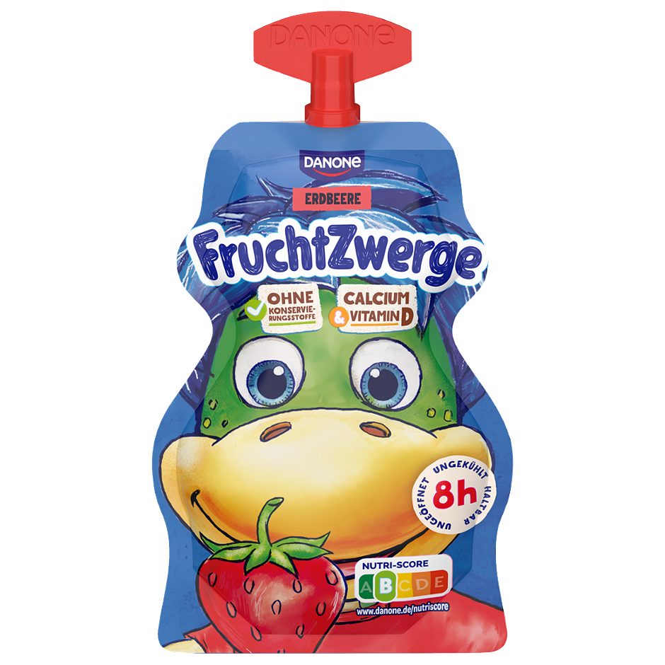 Danone Fruchtzwerge go! ERDBEERE 70 G
