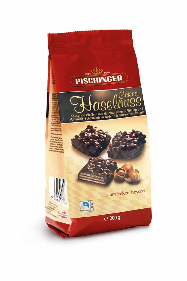 Pischinger Haselnuss Ecken Minis Noir 200 G