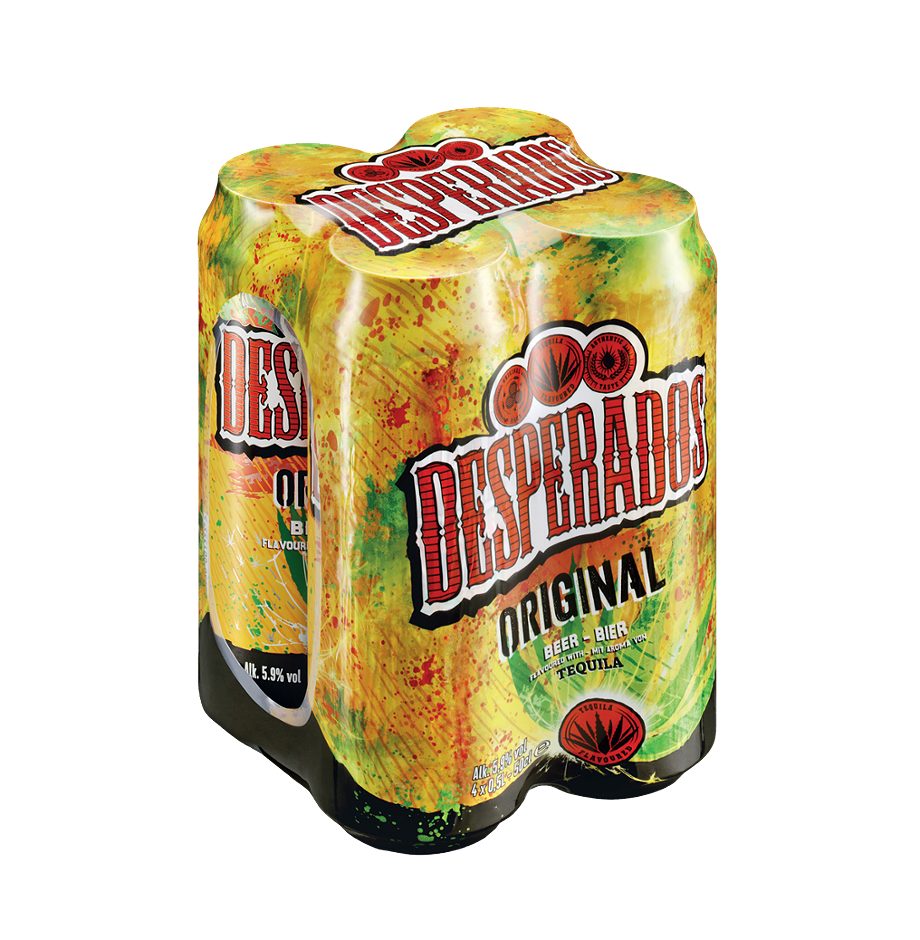Desperados Original 4x0,5l 2.000 ML EINWEG mit Pfand